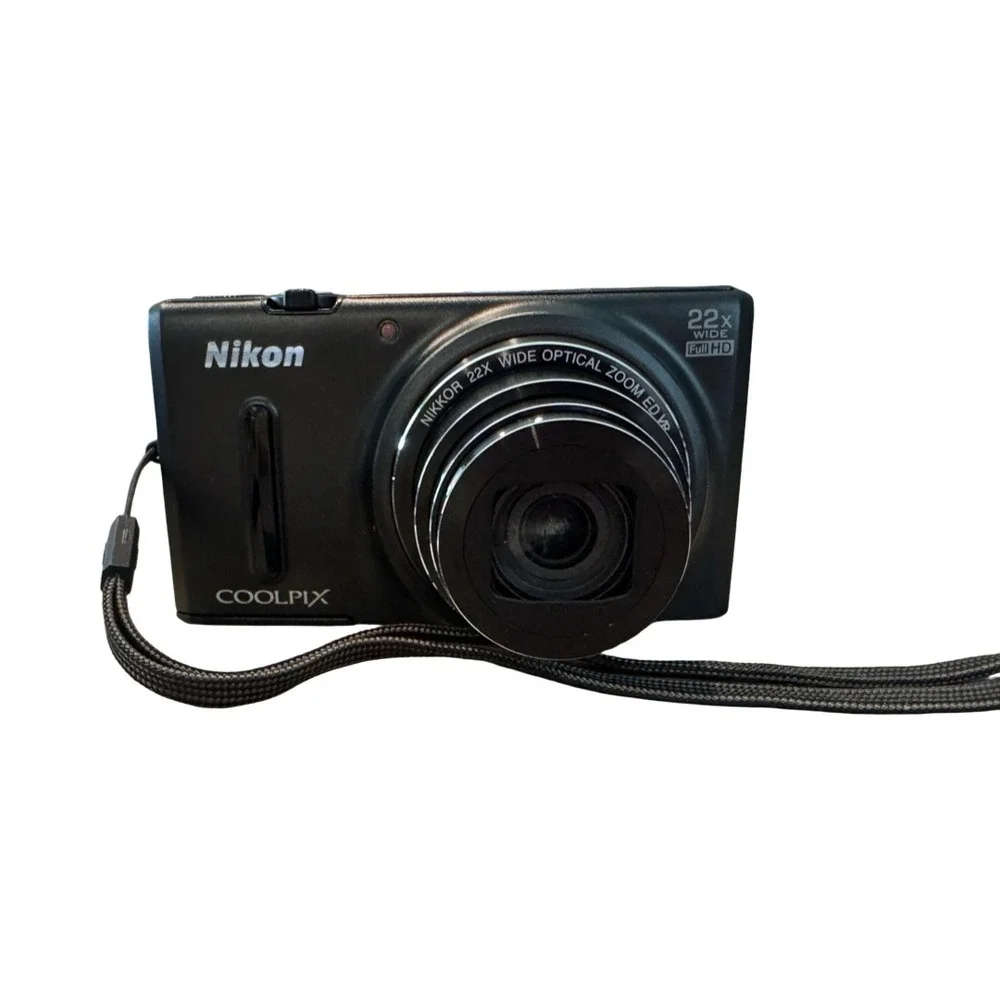 Nikon Coolpix S9600 Digital Camera Black 16MP 22x Zoom WiFi Bundle Case Logic